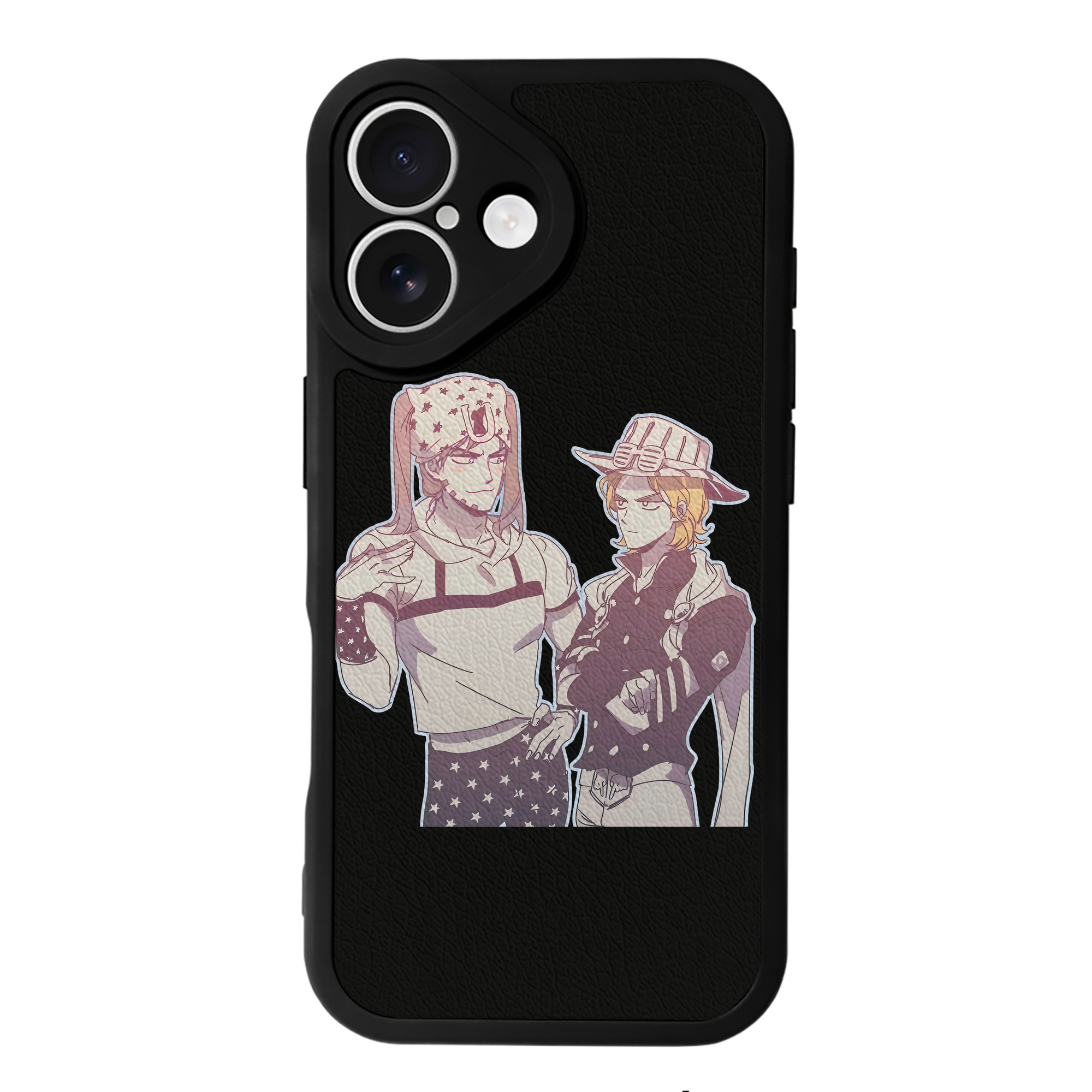 （画像用） ジョジョの奇妙な冒険 JoJo's Bizarre Adventure 【iPhone 16シリーズ対応】シリコンスマホケース（レザー調） 材質：シリコン